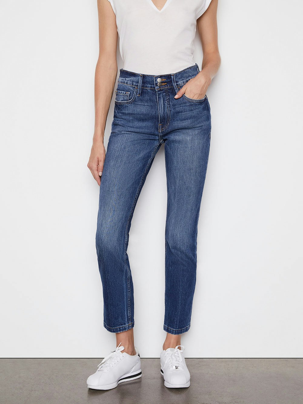 jeans front view